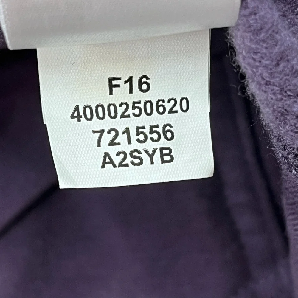 The North Face Men Hoodie Purple Cotton Blend Medium Gorpcore Graphic Zip Up
